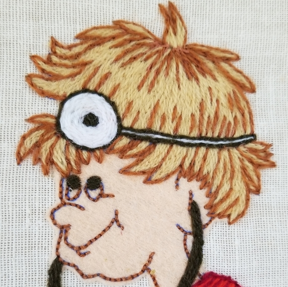 VTG 70s "My Son The Doctor" Embroidered Wall Art - Picture 8 of 16